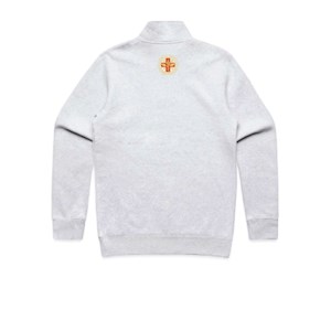 FMSS Qtr Zip- White Marle