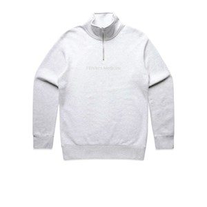 FMSS Qtr Zip- White Marle