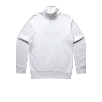 FMSS Qtr Zip- White Marle