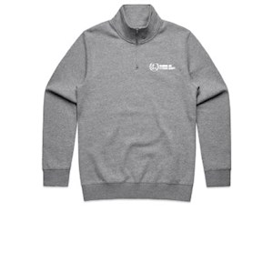Flinders Uni Physio Half Zip - Grey Marle