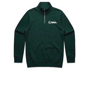 Flinders Uni Physio Half Zip - Pine Green