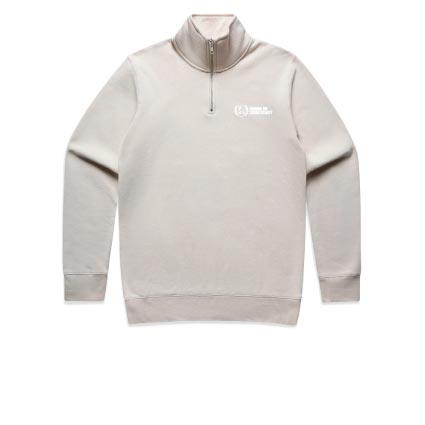 Flinders Uni Physio Half Zip - Bone
