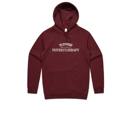 Flinders Uni Physio Bold Hoodie - Burgundy