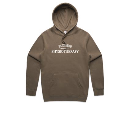 Flinders Uni Physio Bold Hoodie - Walnut
