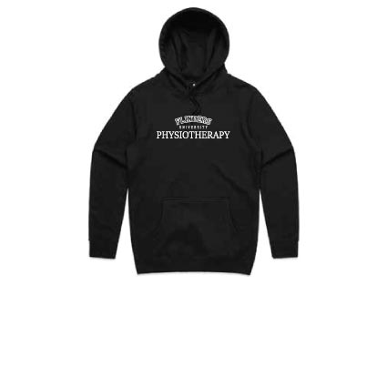 Flinders Uni Physio Bold Hoodie - Black