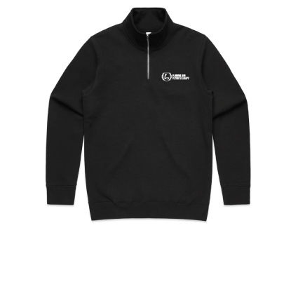 Flinders Uni Physio Half Zip - Black