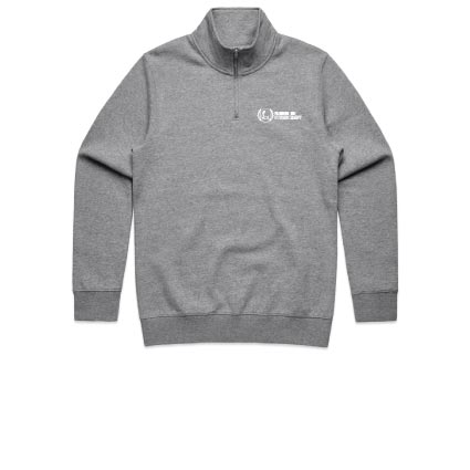 Flinders Uni Physio Half Zip - Grey Marle
