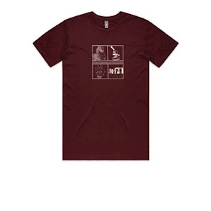 Flinders Uni ARCHSOC Graphic Tee - Burgandy