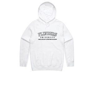 Flinders Uni ARCHSOC Hoodie White