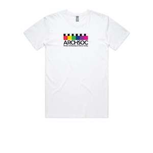 Flinders Uni ARCHSOC Logo Tee - White