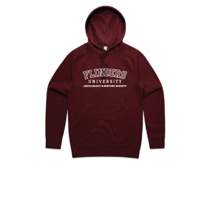 Flinders Uni ARCHSOC Hoodie Burgandy