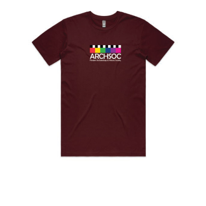 Flinders Uni ARCHSOC Logo Tee - Burgandy