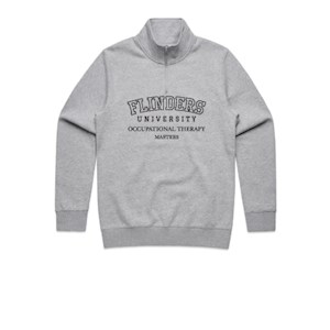 Flinders University OT QTR ZIP - Grey