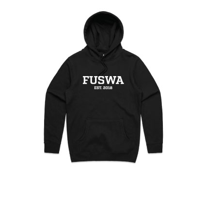 FUSWA Bold Hoodie - Black