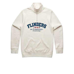 FUSPAA Mens Half Zip- Ecru