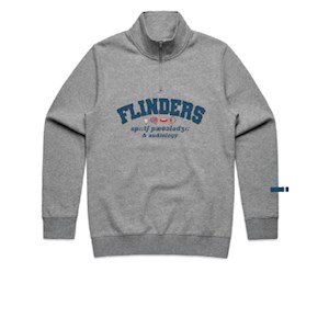 FUSPAA Mens Half Zip- Grey Marle
