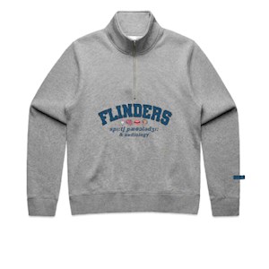 FUSPAA Womens Half Zip- Grey Marle