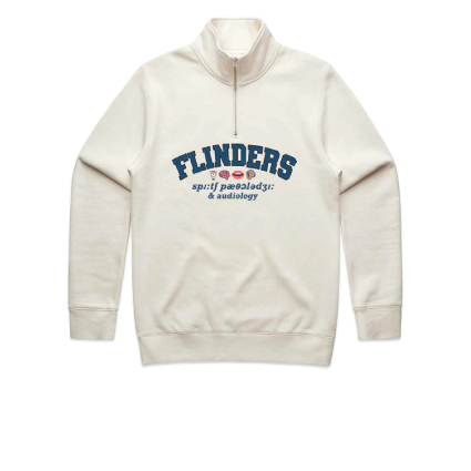 FUSPAA Mens Half Zip- Ecru