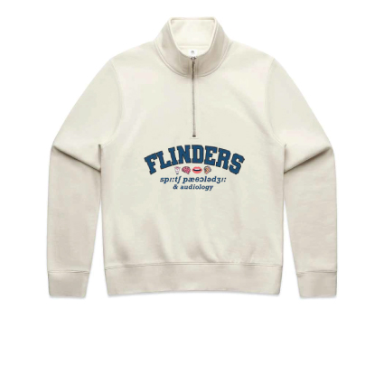 FUSPAA Womens Half Zip- Ecru