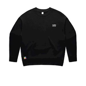  Floral Image Womens Relaxed Crewneck