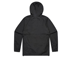 Floral Image Mens Black Windbreak Jacket 