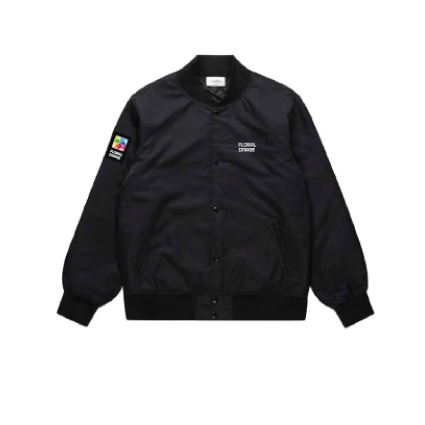  Floral Image Mens Bomber Jacket