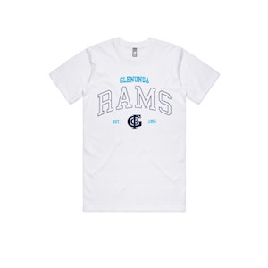 Glenunga FC Retro College Tee - White