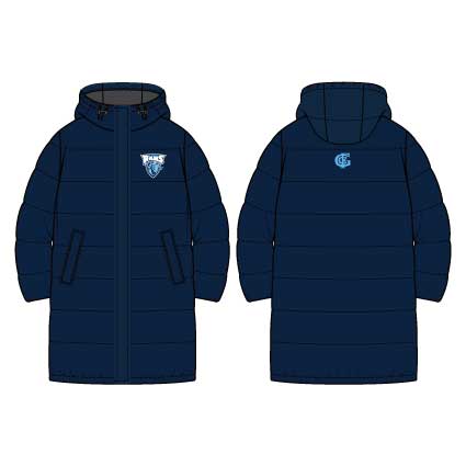 Glenunga FC Long Line Puffer Jacket