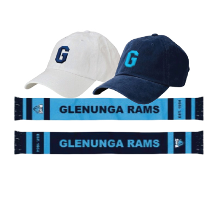 Glenunga FC Knit Scarf & Letter Cap Bundle