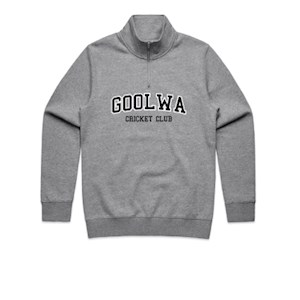 Goolwa Cricket Club Qtr Zip- Grey Marle