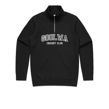 Goolwa Cricket Club Qtr Zip- Black