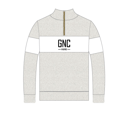 Goolwa NC Panel Qtr Zip - Contrast Grey