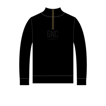 Goolwa NC Panel Qtr Zip - Tonal Black