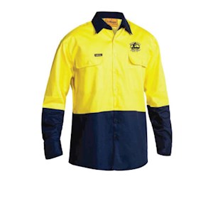 Goolwa Pipi Co. Hi-Vis Full Button Shirt