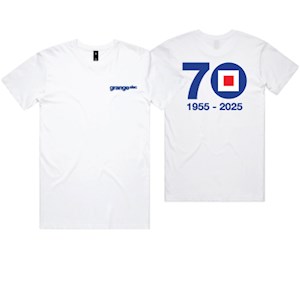Grange SLSC 70 Year Tee - White