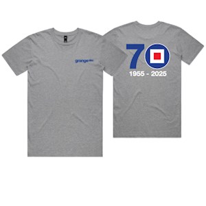 Grange SLSC 70 Year Tee - Grey Marle