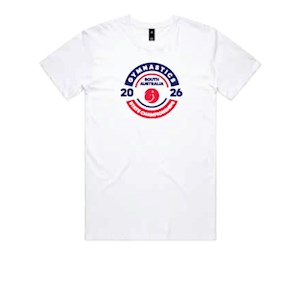 Gymnastics SA Print Tee- White