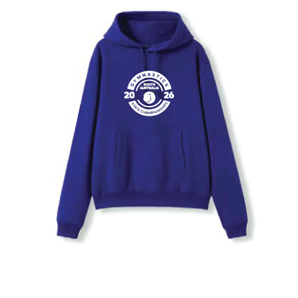 Gymnastics SA Junior Hoodie- Royal Blue