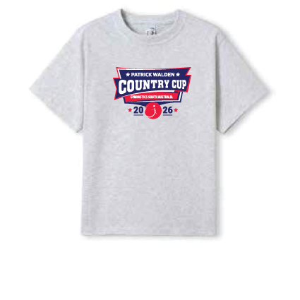 Gymnastics SA Patrick Walden Cup Snow Marl Tee