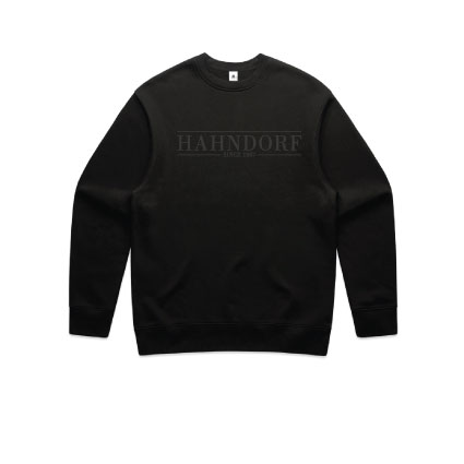 Hahndorf FC Crew Jumper - Black