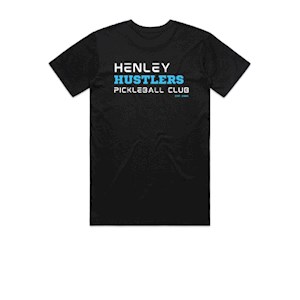 Henley Hustlers PC Cotton Tee- Black