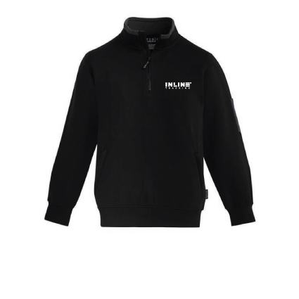Inline Tracking 1/4 Zip Brushed Fleece Pullover - M &amp; F