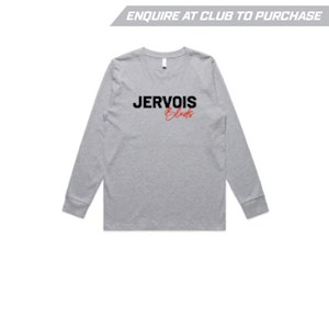 Jervois Heavy LS Cotton Tee - Grey Marle