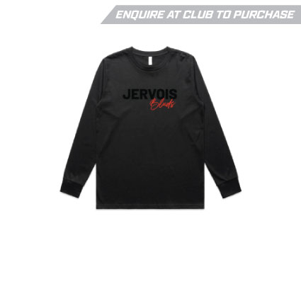 Jervois Heavy LS Cotton Tee - Black