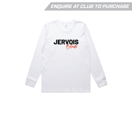 Jervois Heavy LS Cotton Tee - White