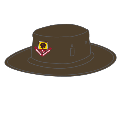 Custom Kookaburra Micromesh Broad Brim Hat - Brown