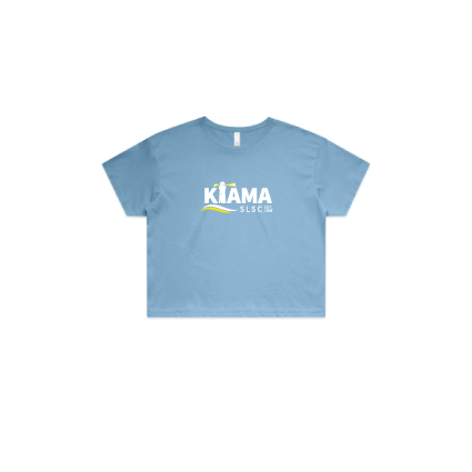 Kiama SLSC Crop Tee - Carolina Blue
