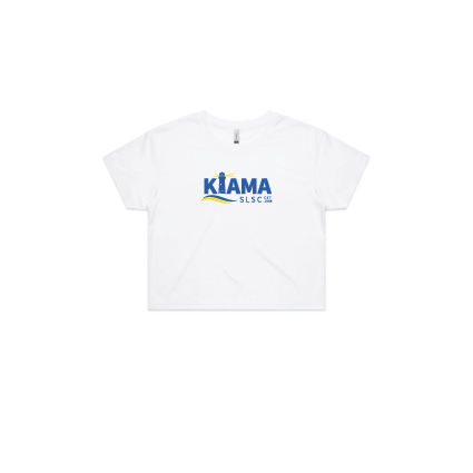 Kiama SLSC Crop Tee - White