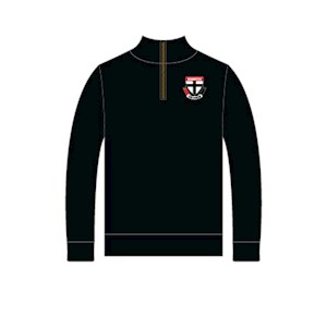 Kingston FC Qtr Zip - Black