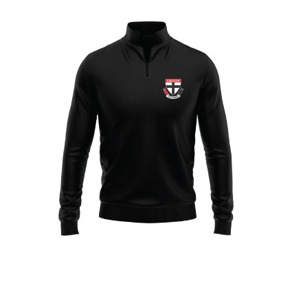 Kingston FC Qtr Zip - Black